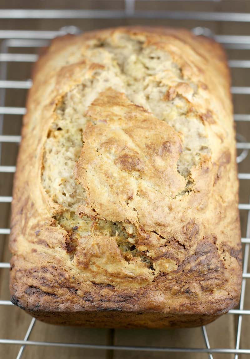 whole loaf on a cooling rack