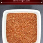 image for pinterest with text overlay recipe title Homemade Taco Seasoning