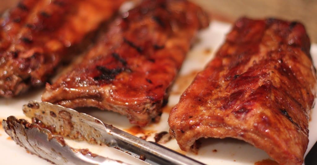 Honey Bourbon and Root Beer Glazed Baby Back Ribs