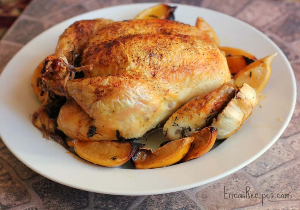 Roast Chicken with Lemon and Garlic