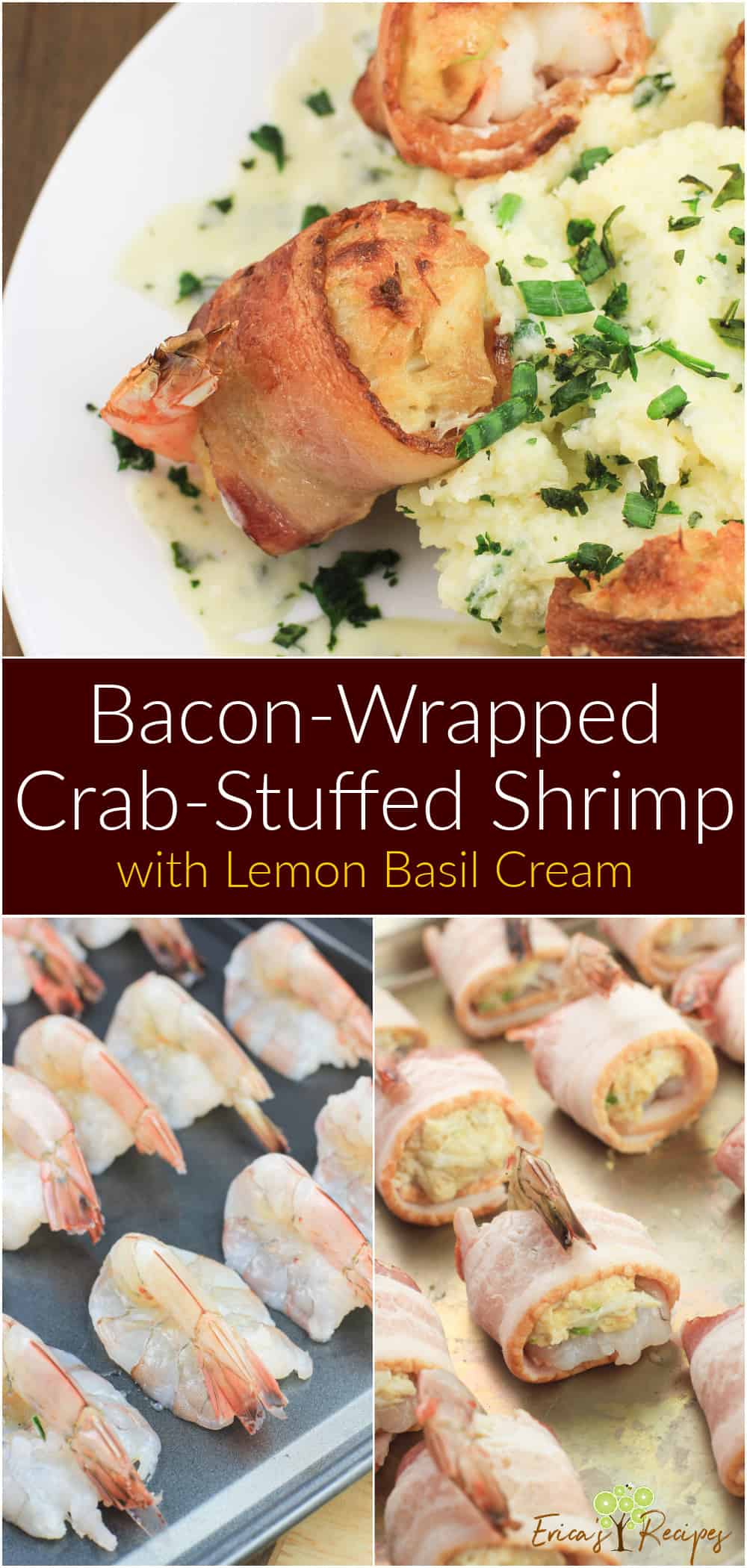 Bacon-Wrapped Crab-Stuffed Shrimp – Erica's Recipes