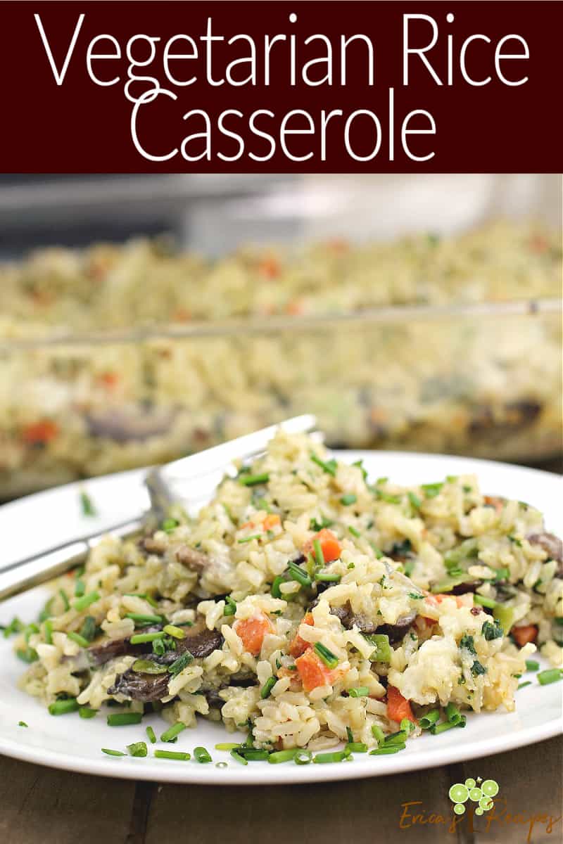 Vegetarian Rice Casserole – Erica's Recipes – brown rice casserole