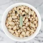 White Beans with Sage and Olive Oil, easy white beans
