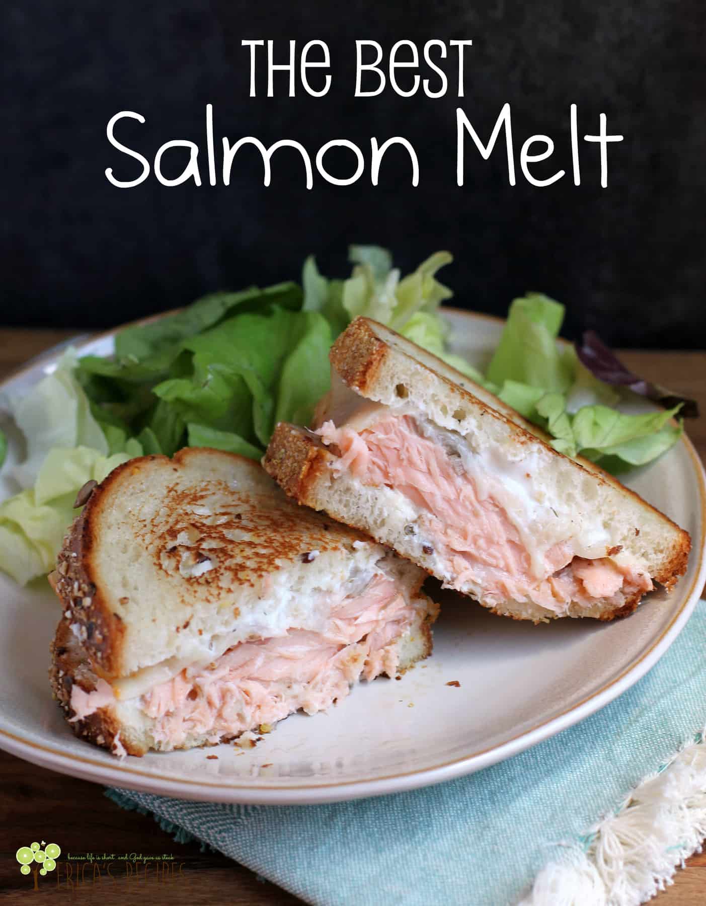 The Best Salmon Melt #recipe #salmon #food #seafood