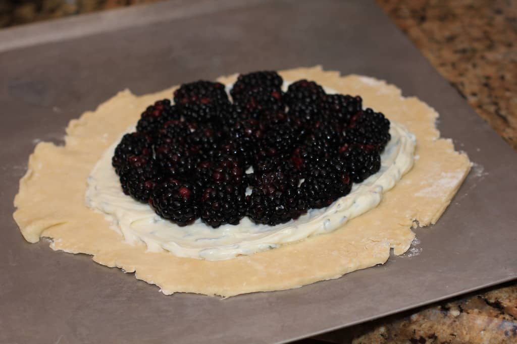 Blackberry Basil Galette from EricasRecipes.com