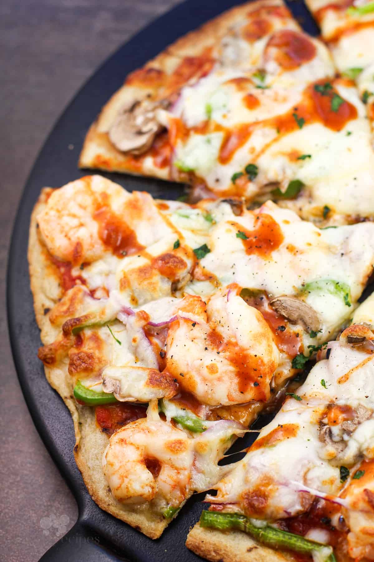 Cajun Pizza with Andouille Sausage and Shrimp – Erica's Recipes
