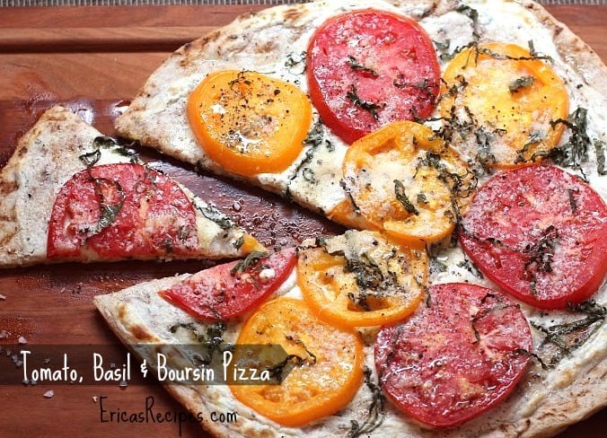 Tomato, Basil & Boursin Pizza