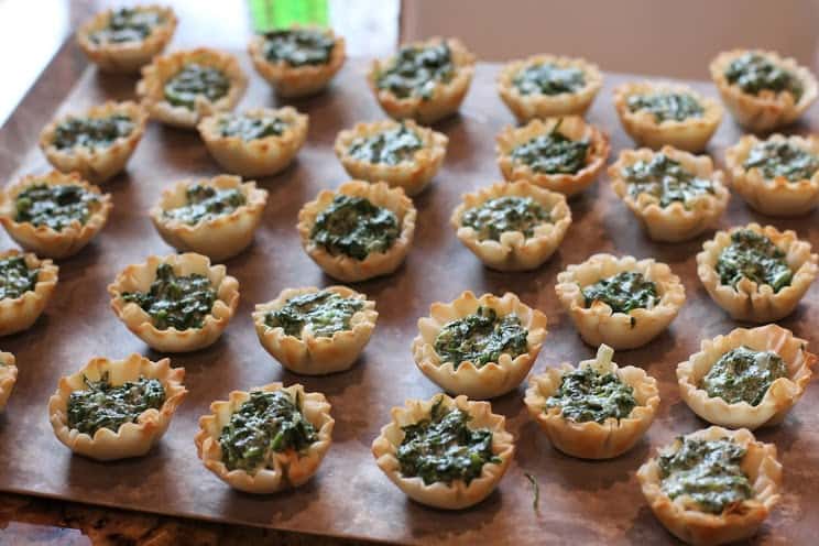 Spinach and Arugula Tartlets from EricasRecipes.com