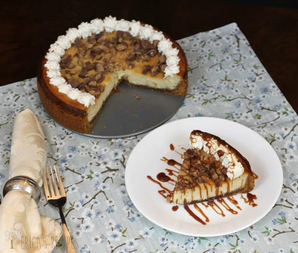 Kahlua Toffee Cheesecake with Turbinado Caramel