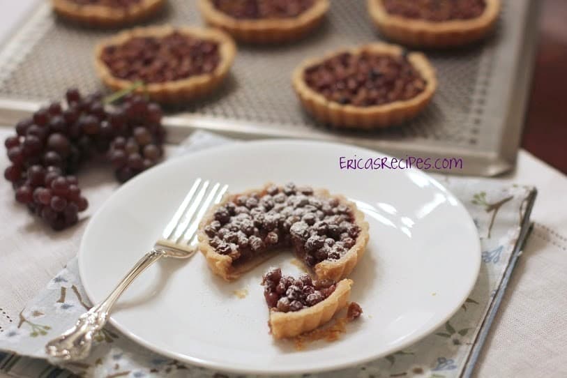 PB & Champagne Grape Tarts