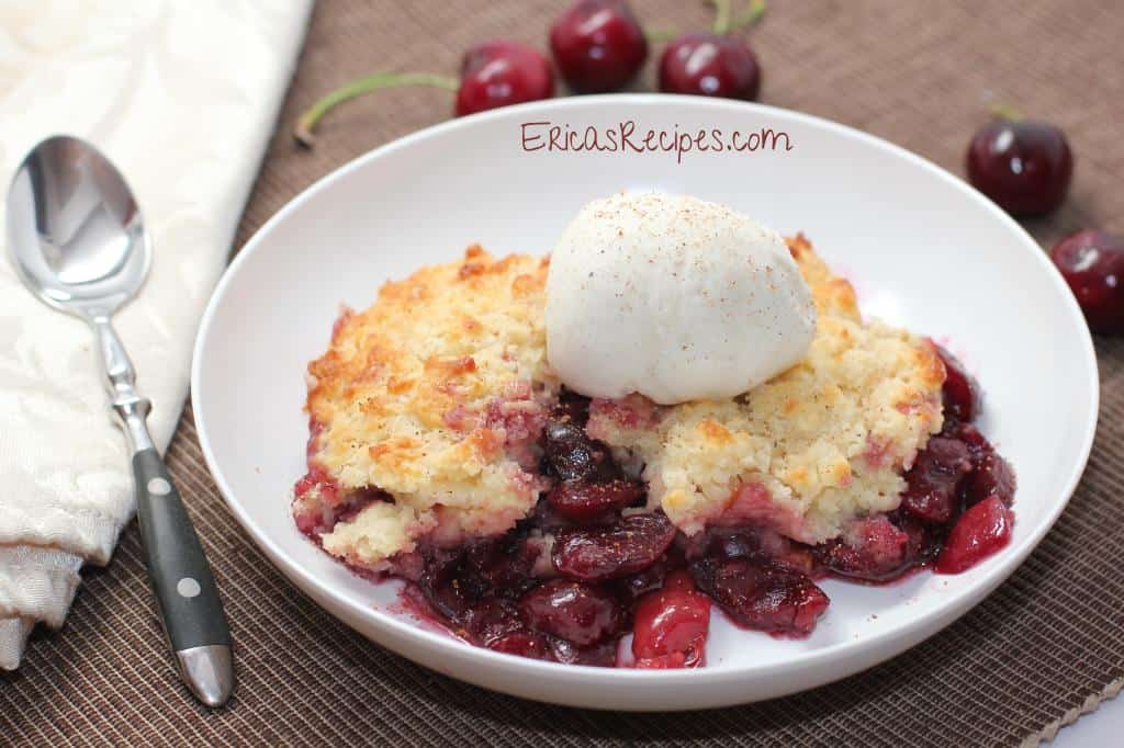 Brandied Cherry Cobbler