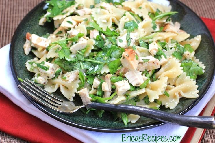 Chicken and Bowtie Pasta with Lemon and Herbs