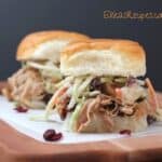 Pumpkin Beer BBQ Pulled Chicken Sliders