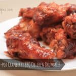 Crock-pot Cranberry BBQ Chicken Drummies