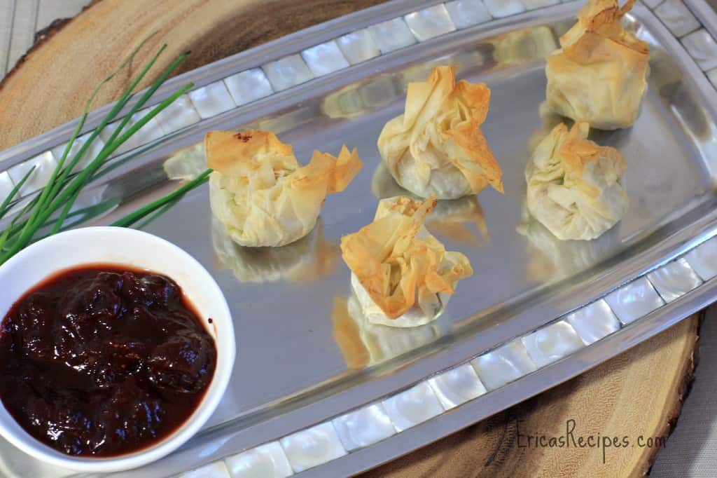 Posh Pigs in Blankets with Cranberry BBQ Sauce