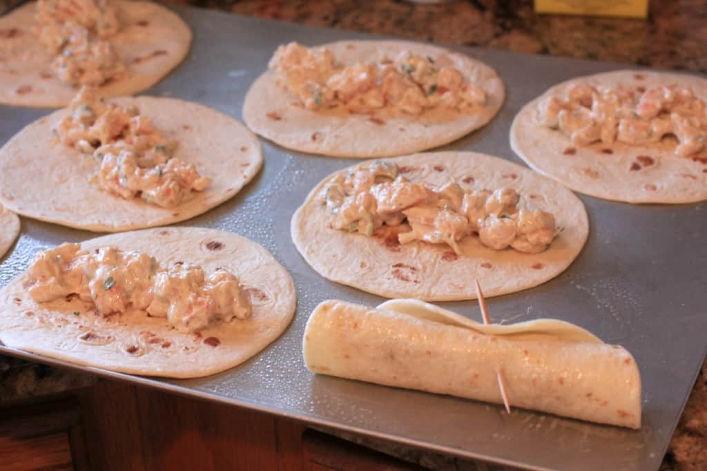 Shrimp and Bean Taquitos from EricasRecipes.com