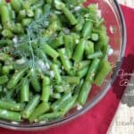 German Green Bean Salad with Dill