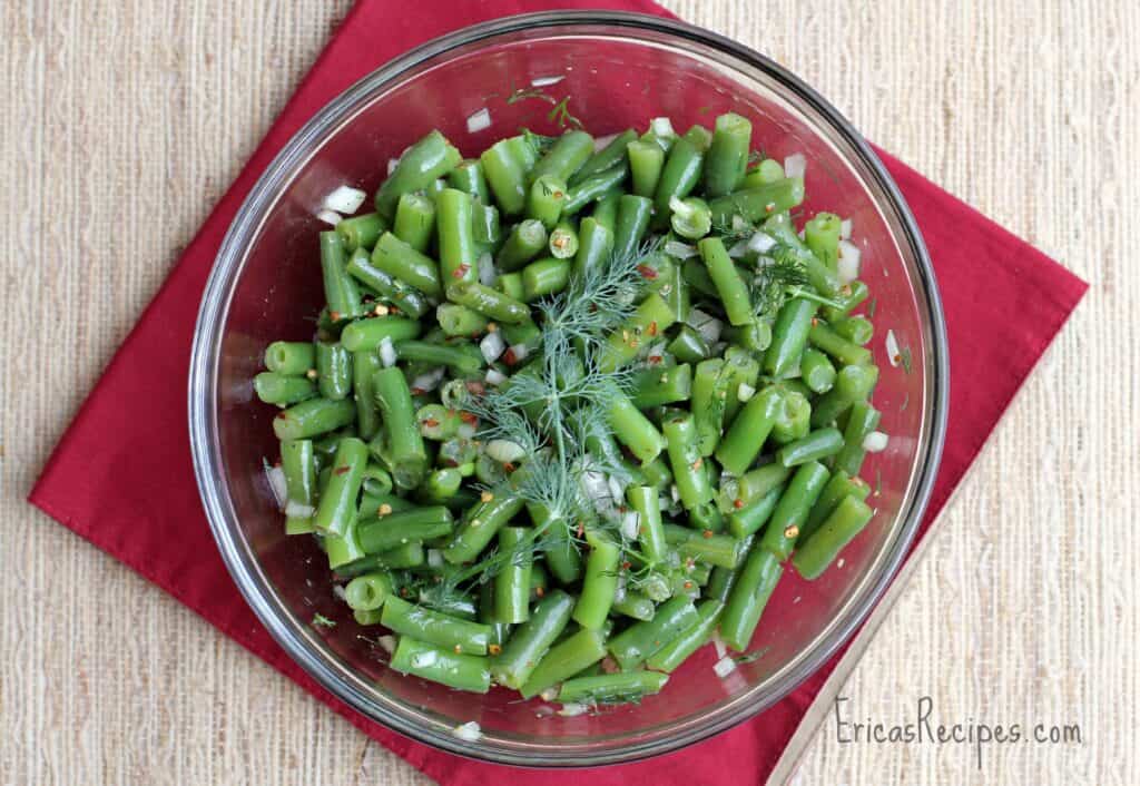 German Green Bean Salad with Dill