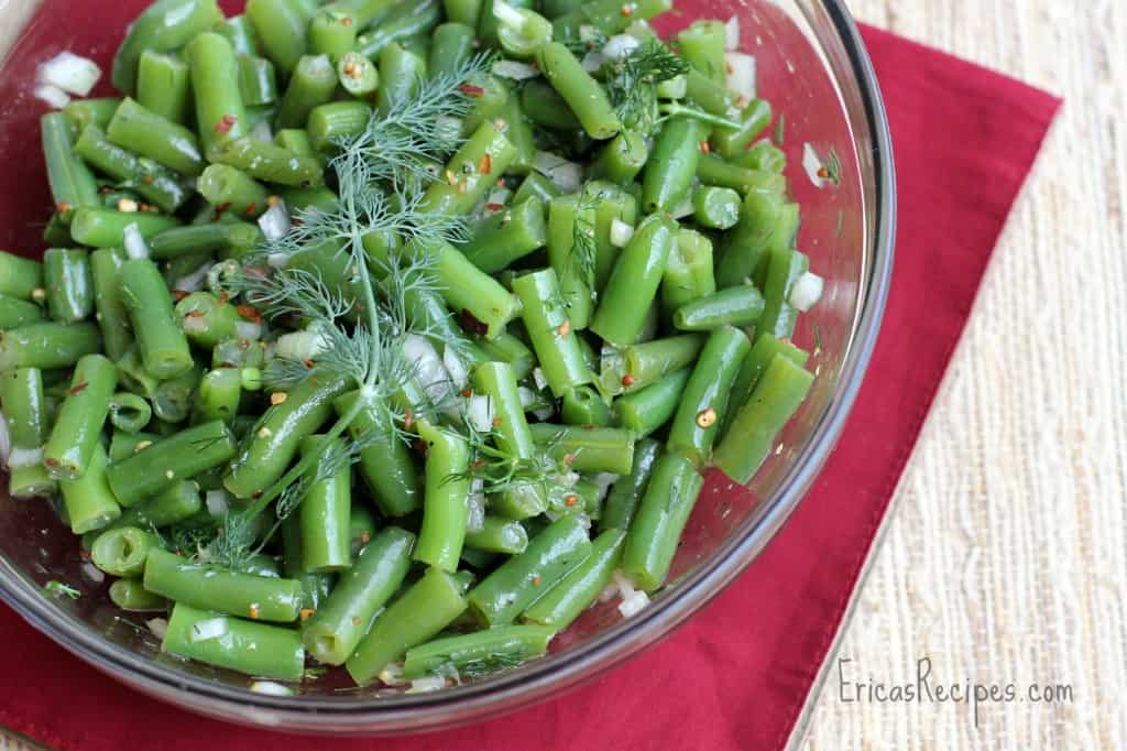 German Green Bean Salad with Dill