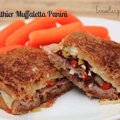 Healthier Muffaletta Panini