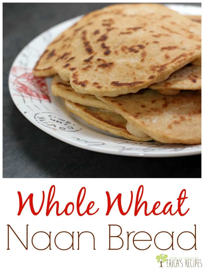 Whole Wheat Naan Bread from EricasRecipes.com