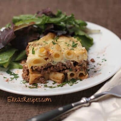 Pastitsio from EricasRecipes.com