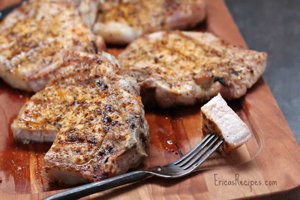 Perfect Grilled Pork Chops Ericasrecipes