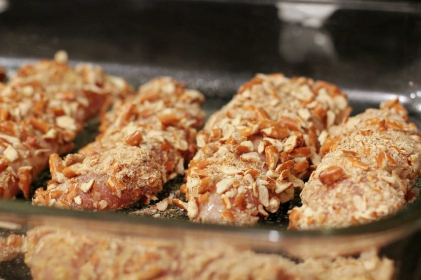 Pretzel and Mustard Chicken Fingers