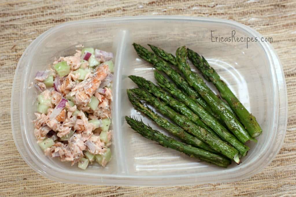 Salmon, Cucumber, and Greek Yogurt Salad {Healthy Week Lunches 6
