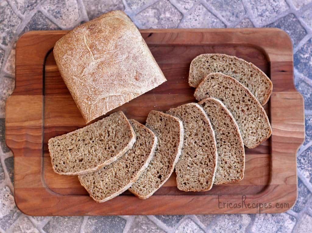 100% Whole Wheat Sandwich Bread | EricasRecipes.com