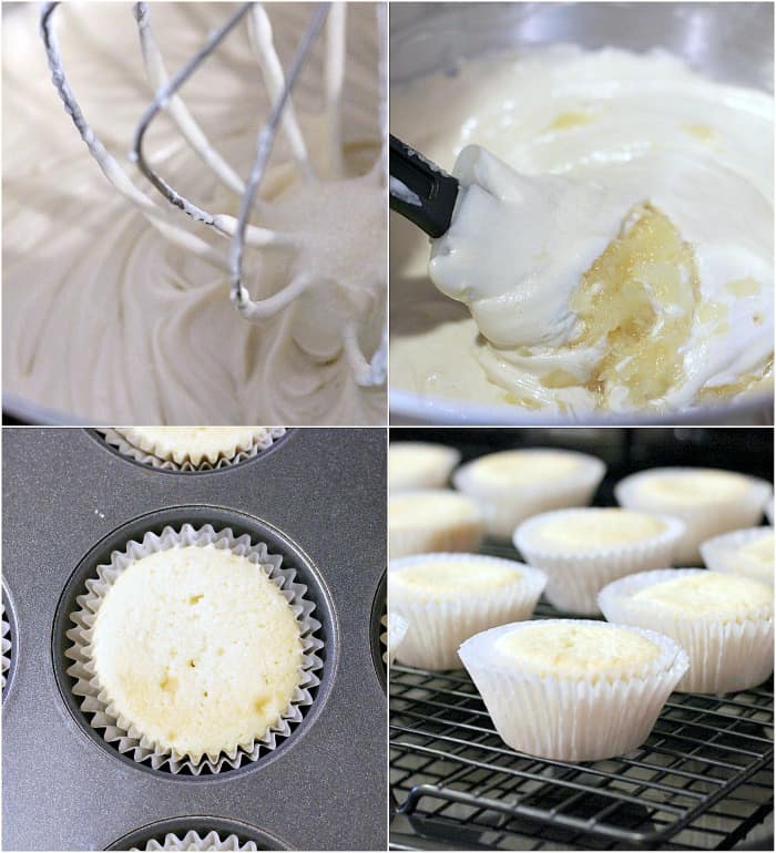 Pineapple Coconut Cupcakes with Honey Cream Cheese Frosting