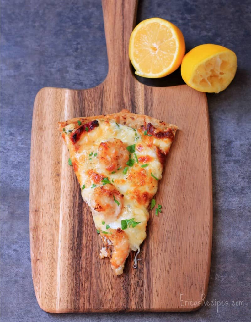 Four Cheese Shrimp Scampi Pizza