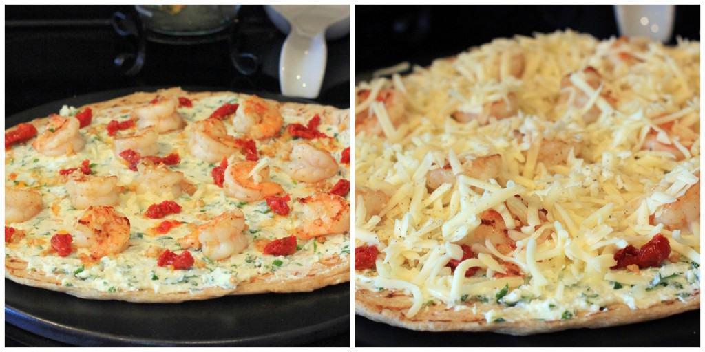 Four Cheese Shrimp Scampi Pizza