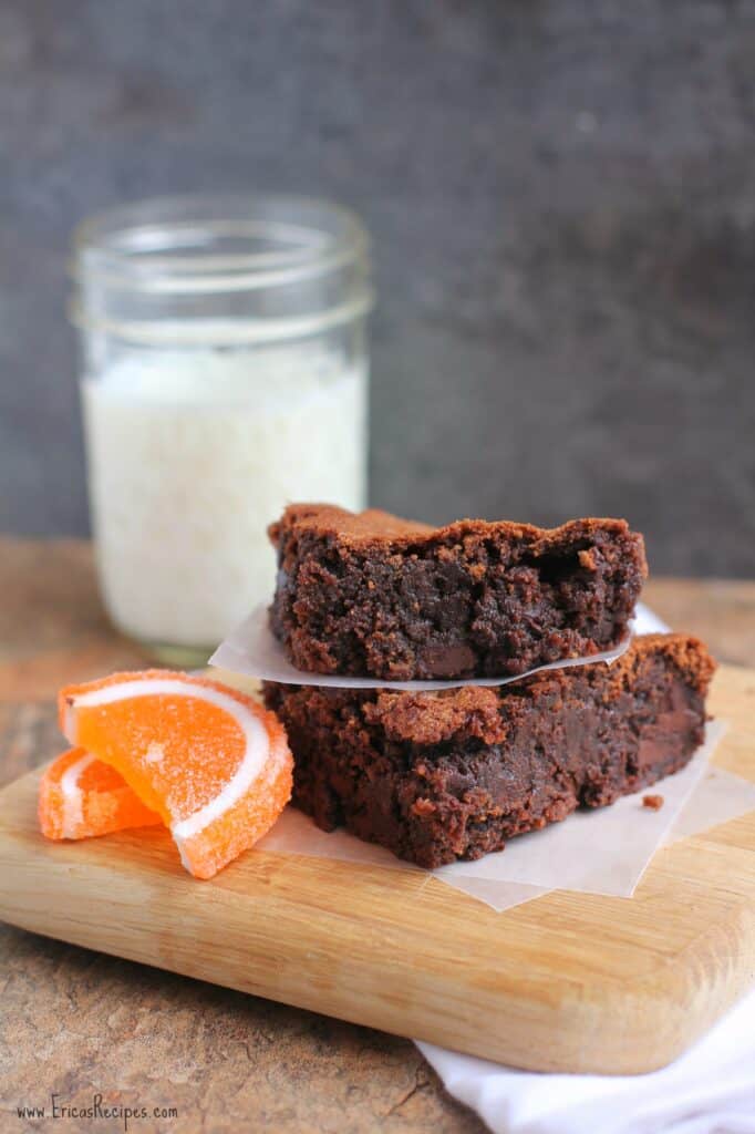 Blood Orange and Dark Chocolate Brownies