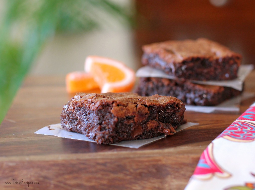 Blood Orange and Dark Chocolate Brownies