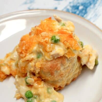 Cheesy Individual Chicken Casserole en Puff