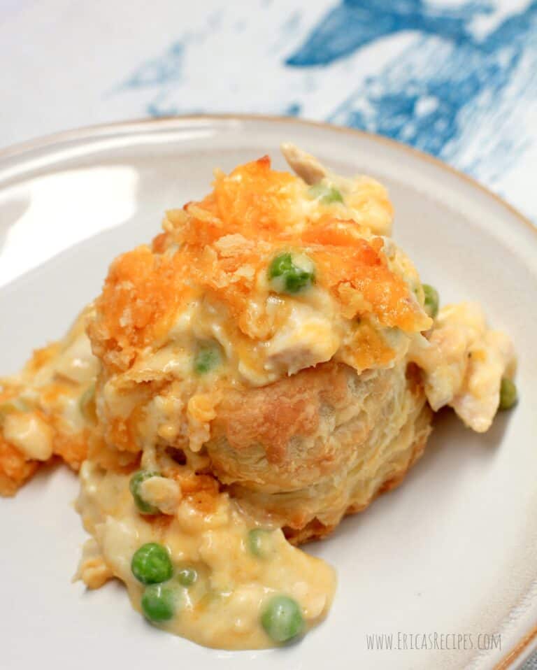 Cheesy Individual Chicken Casserole en Puff