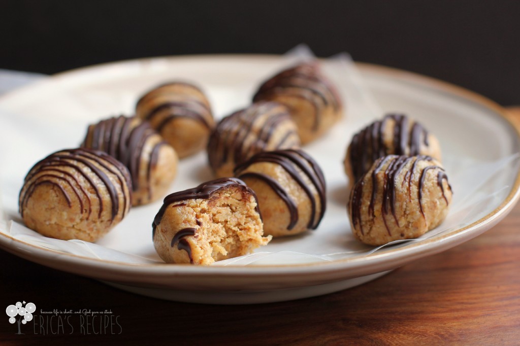 Healthy Dark Chocolate Peanut Butter Balls