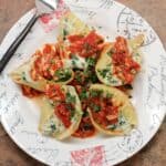 Blue Crab Marinara with Stuffed Shells Florentine