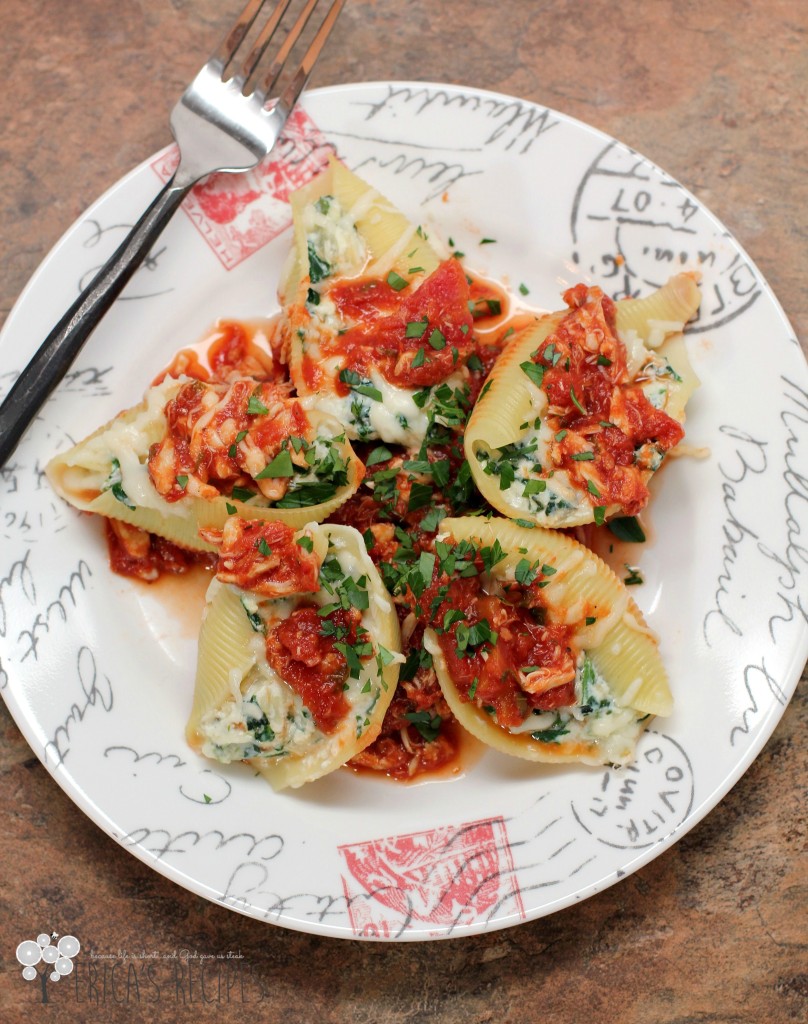 Blue Crab Marinara with Stuffed Shells Florentine