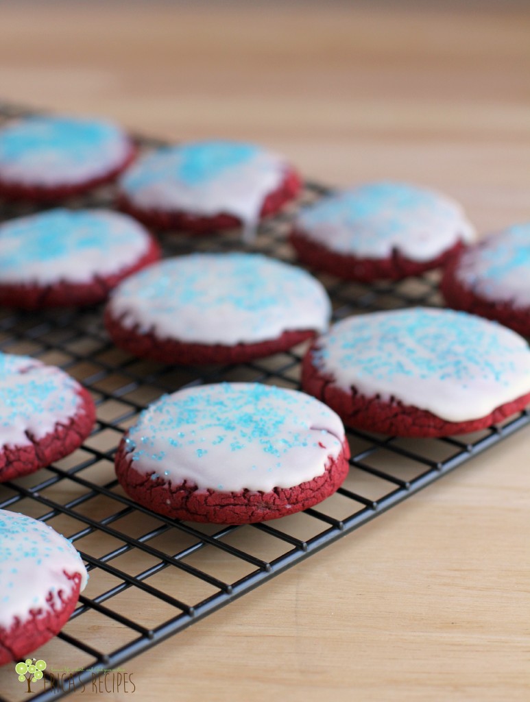 'Murica Red Velvet Cake Mix Cookies