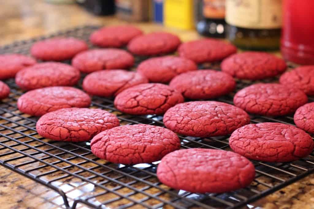 'Murica Red Velvet Cake Mix Cookies