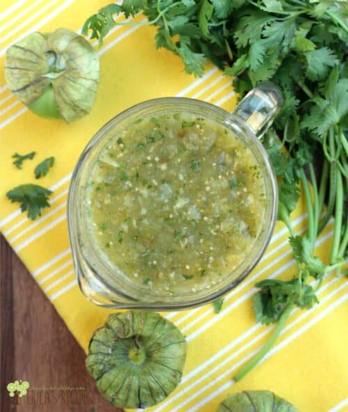 Roasted Tomatillo Salsa (Salsa Verde) Erica's Recipes