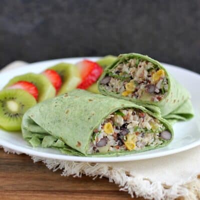 Sweet Summer Quinoa and Black Bean Power Wraps