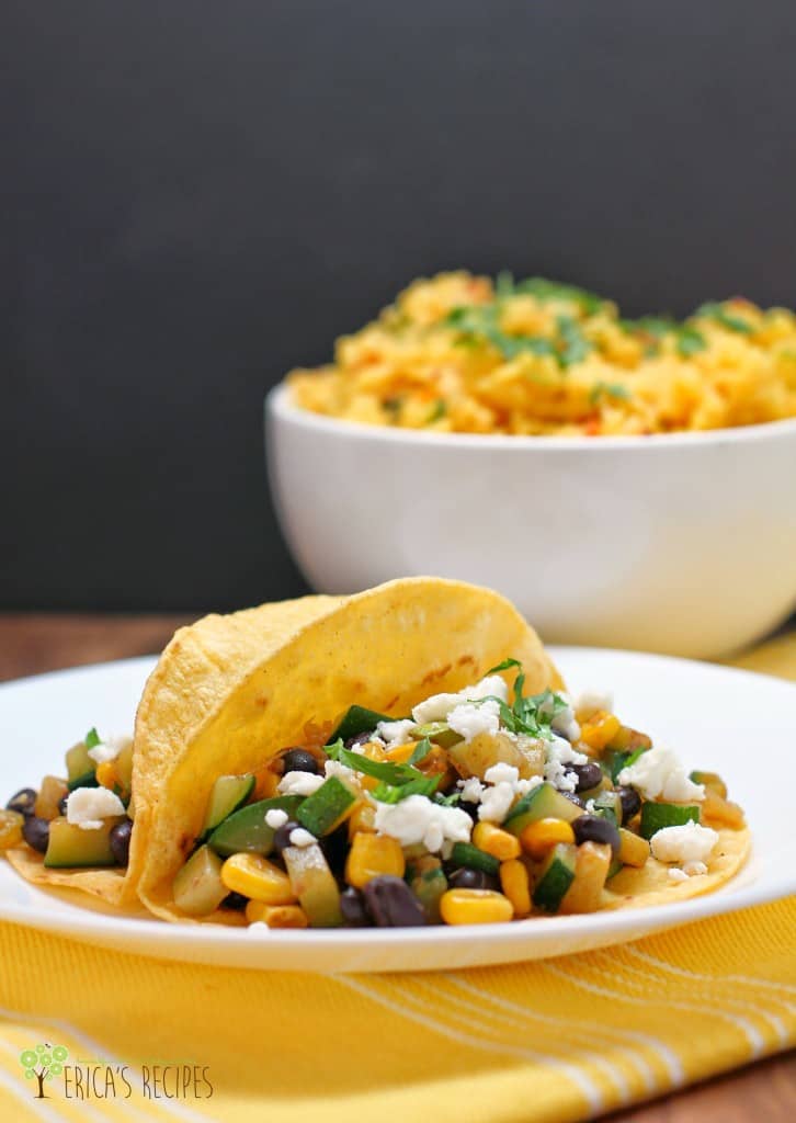 Zucchini, Black Bean, and Corn Tacos