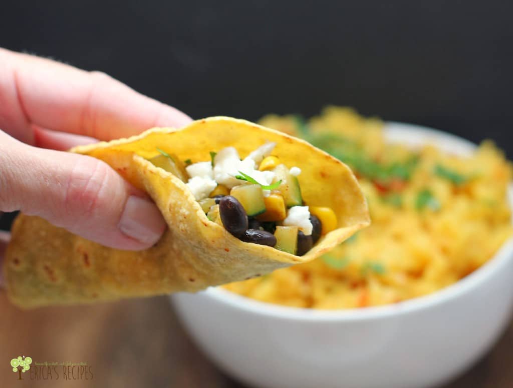 Zucchini, Black Bean, and Corn Tacos