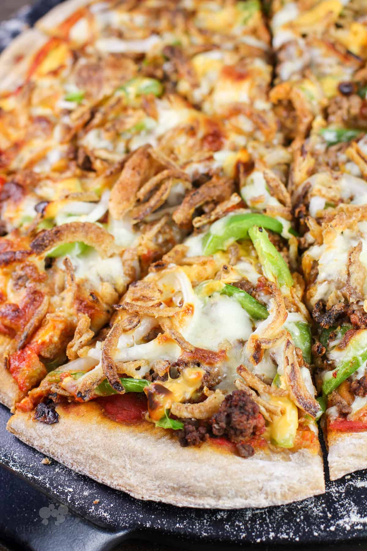 Chili Cheeseburger Pizza – Erica's Recipes