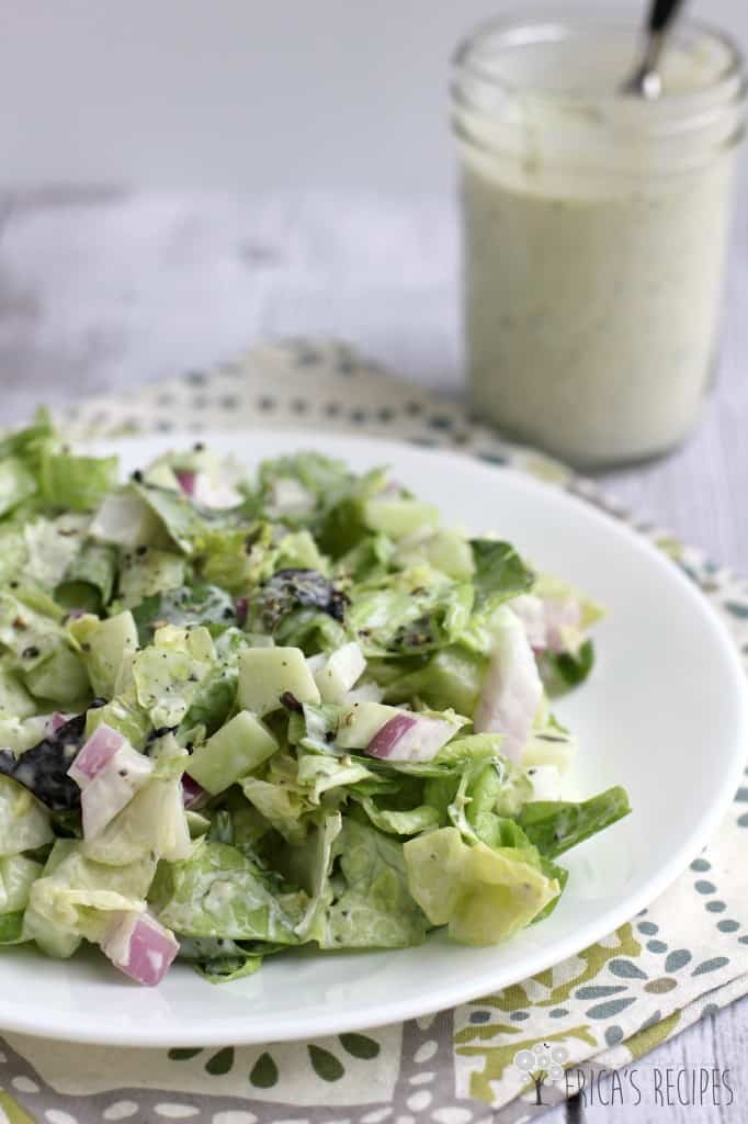 Chopped Salad with Buttermilk-Pesto Dressing 5W