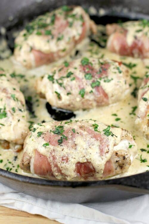 ProsciuttoWrapped Boursin Chicken Erica's Recipes easy dinner recipe