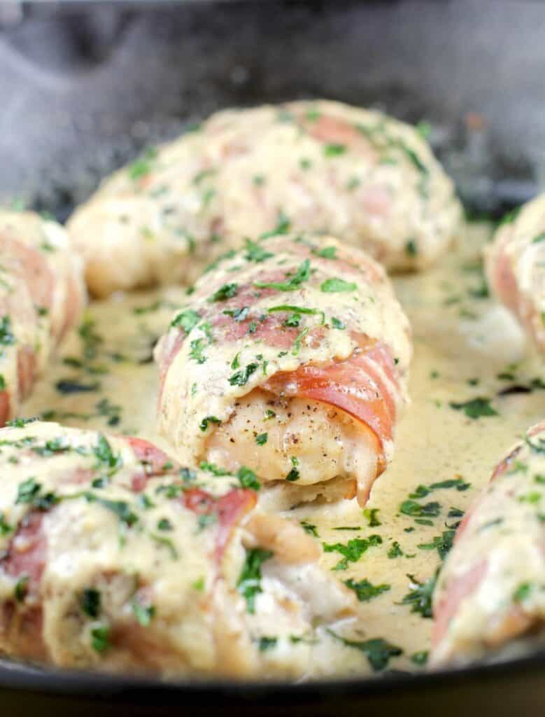 ProsciuttoWrapped Boursin Chicken Erica's Recipes easy dinner recipe